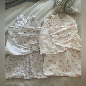 LIKE NEW Halo Sleepsacks (2-for-1) Newborn
